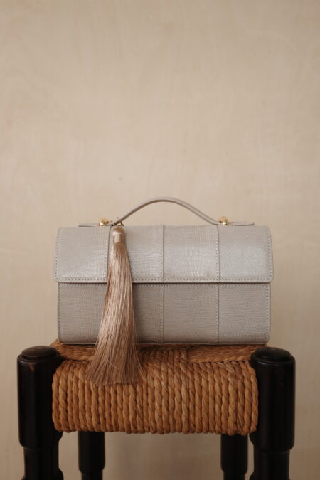 LYNE - PALE IVORY LIZARD SUEDE