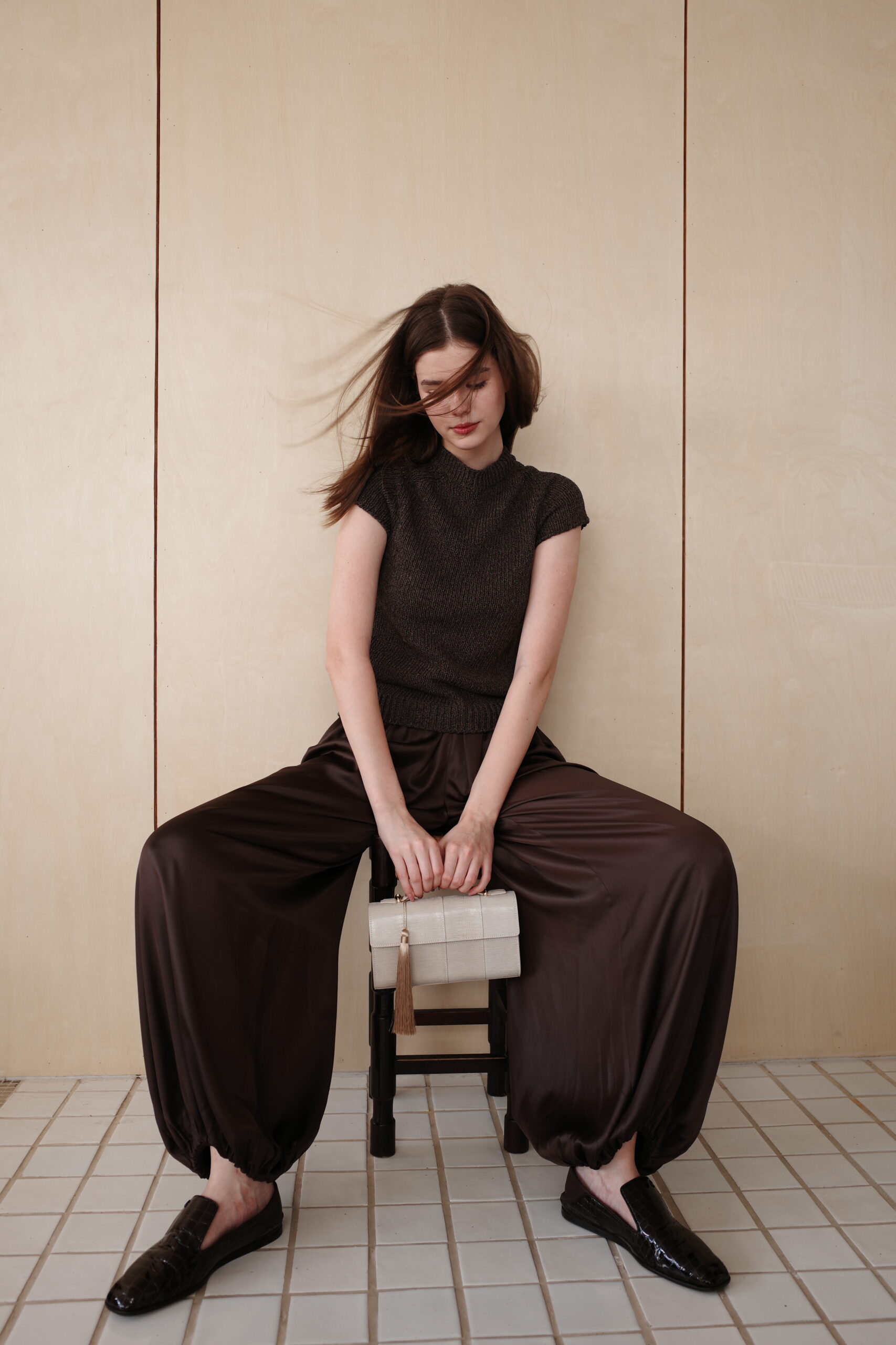 LYNE - PALE IVORY LIZARD SUEDE - Image 4