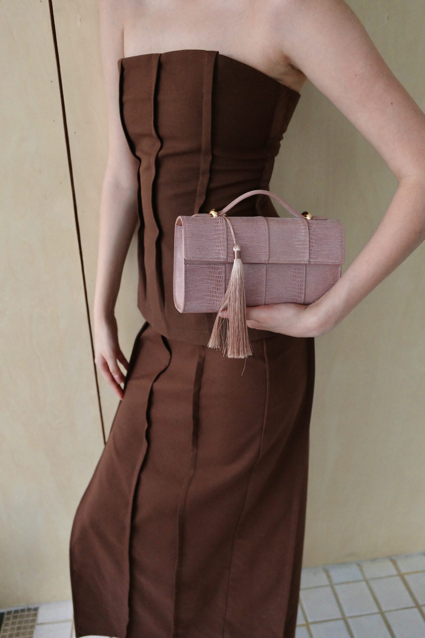 LYNE - PINK LIZARD SUEDE - Image 2